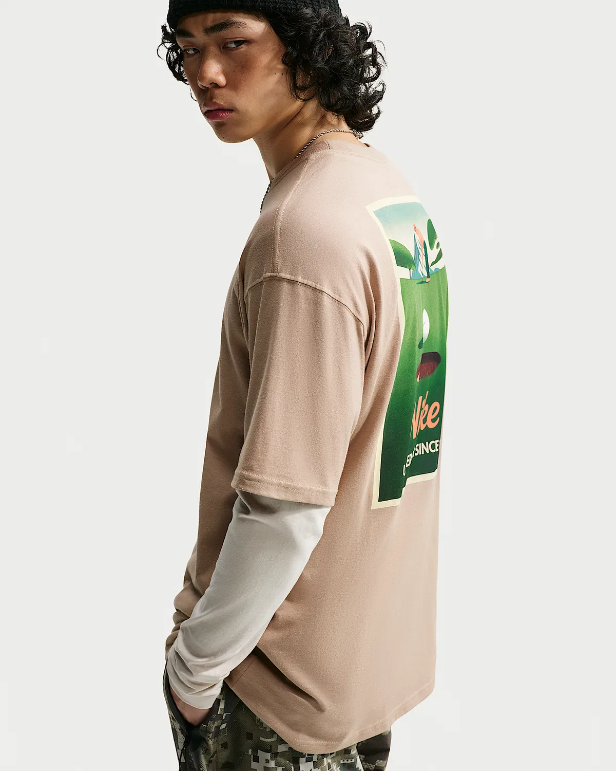 Мужская футболка Nike Sportswear, Khaki — фото 3