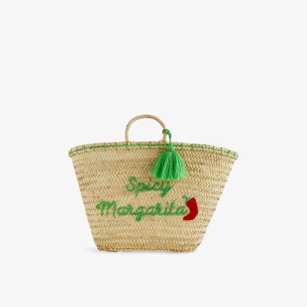 

Сумка-корзина Staycay с пальмовым листом Boutique Bonita, мультиколор
