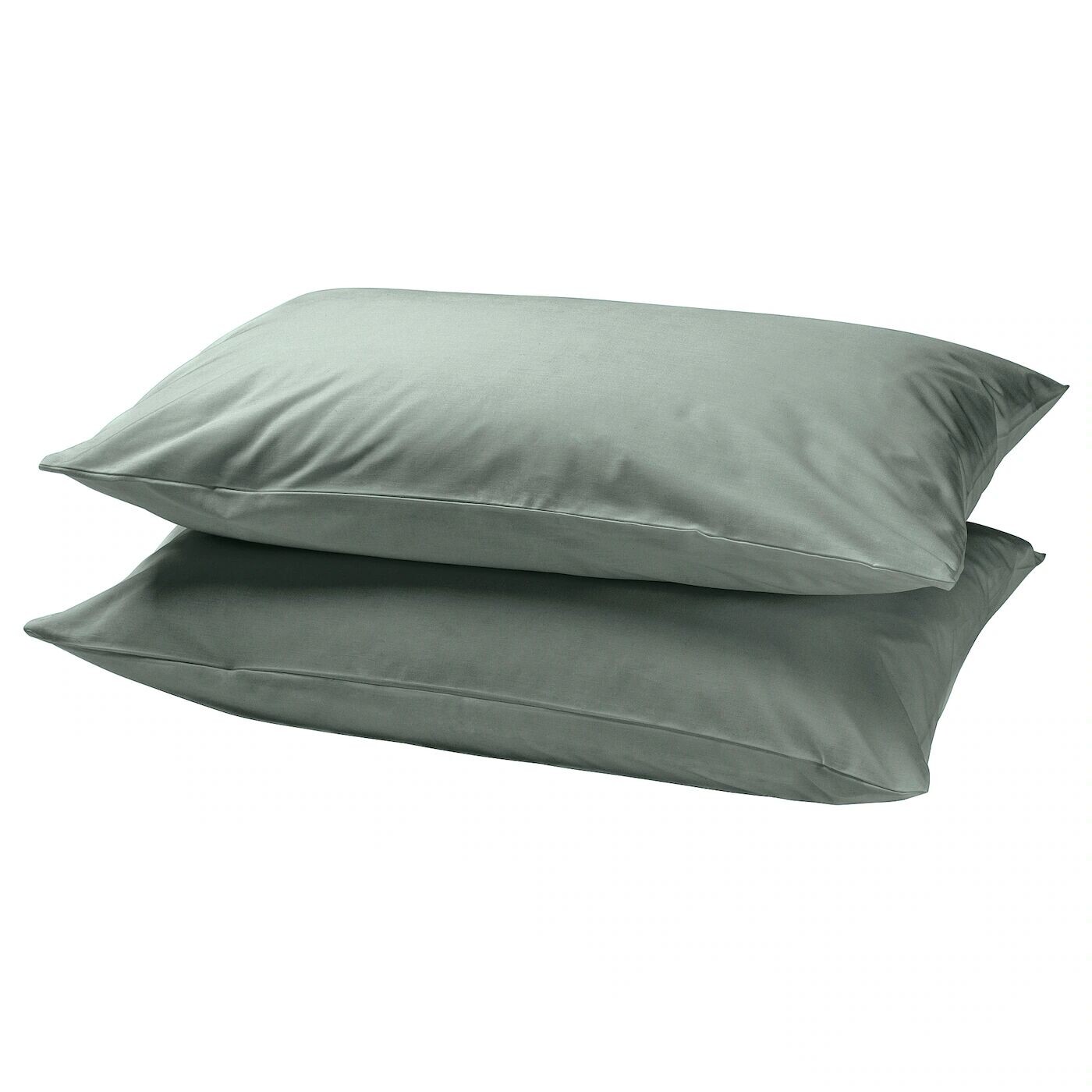 

Наволочка, серо-зеленый, 40х80 см, DVALA IKEA