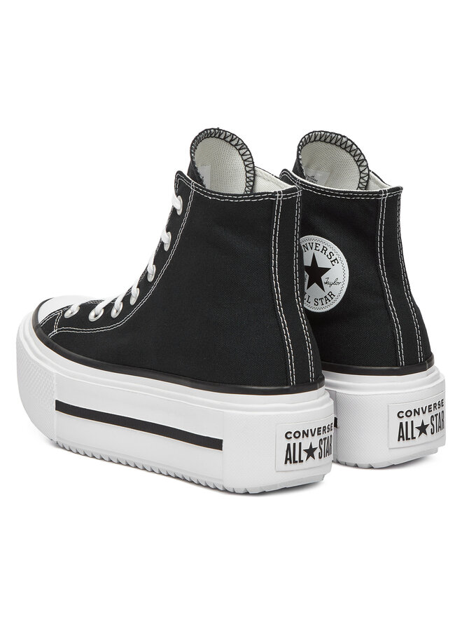 Тканевые кроссовки Chuck Taylor All Star Lift Double Stack A12975C Converse, черный — фото 3