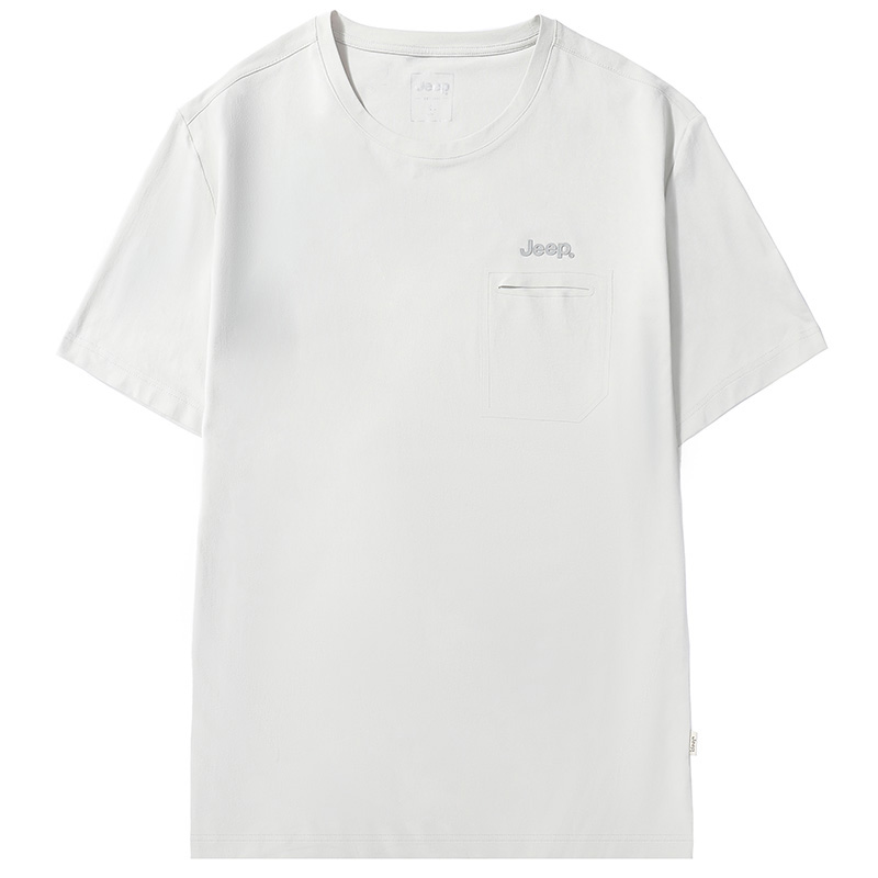 

Jeep Футболка Unisex Light Gray Crew Neck Moderate Straight Fit