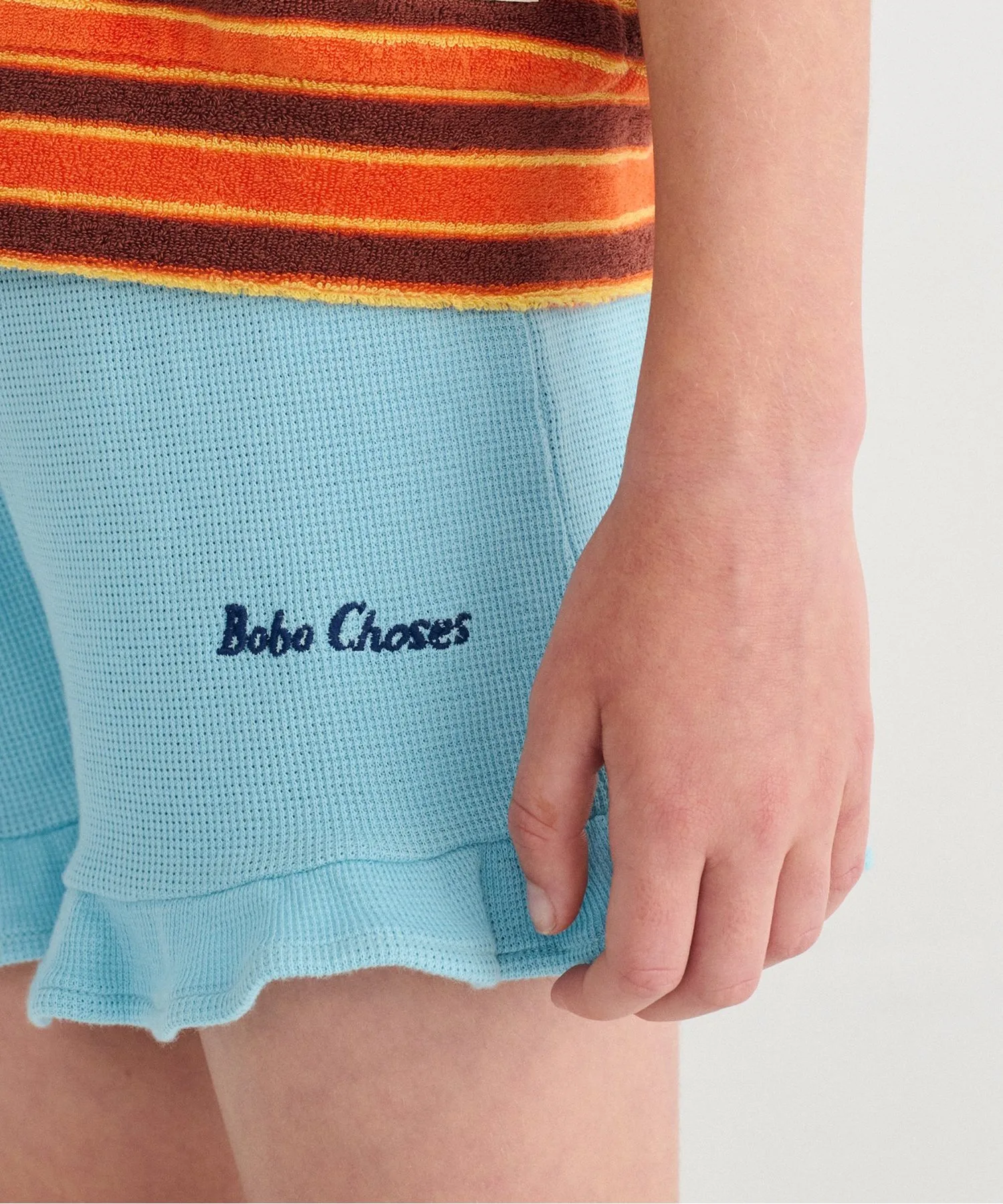 Детские штаны с оборками BOBO CHOSES ruffled sky blue — фото 4