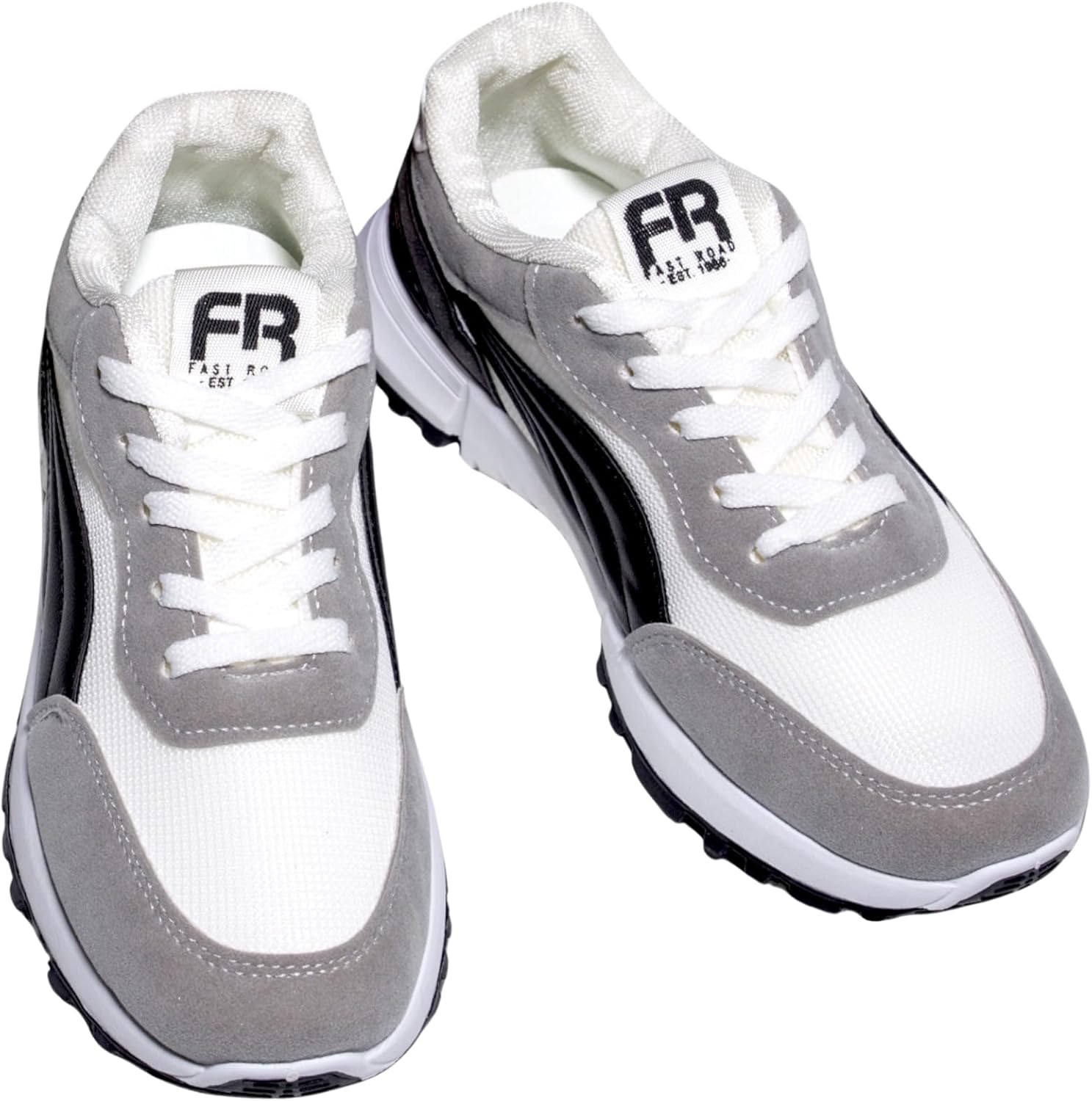 

Мужские спортивные кроссовки Fast Road Steel - черно-серые, подошва из ПВХ с антискользящим эффектом Generic