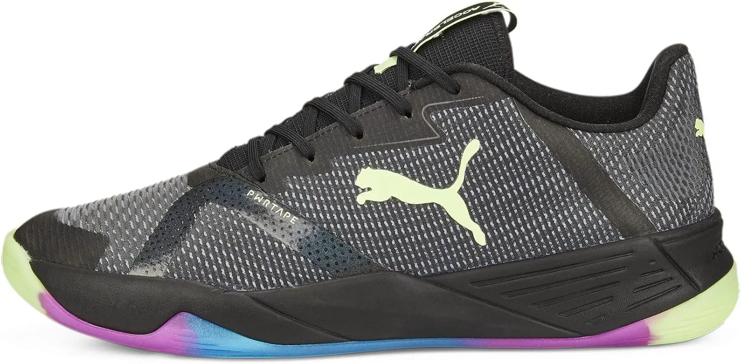 Кроссовки для дома Puma Accelerate Turbo Nitro II унисекс, Puma Black Fizzy Light Ocean Dive Festival Fuchsia
