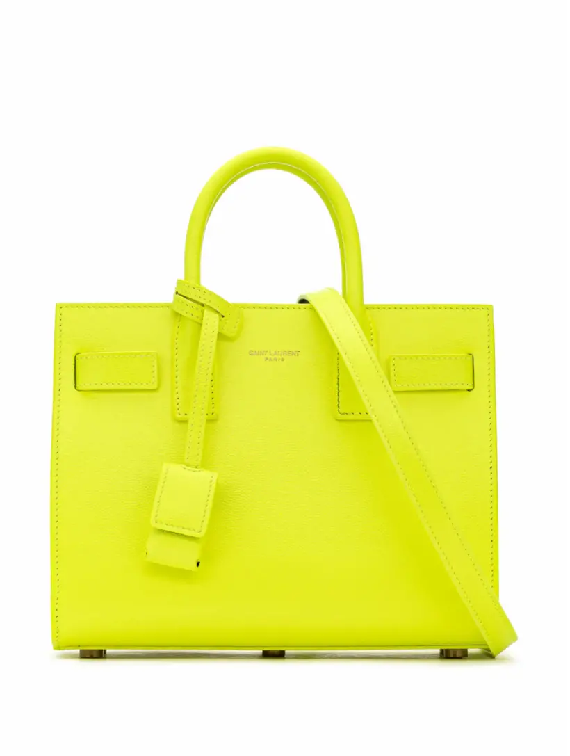 

Сумка-тоут Sac de Jour Nano Saint Laurent, жёлтый