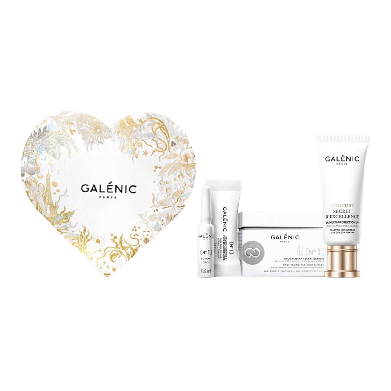 

GALENIC Набор средств по уходу за кожей Limited VC Serums Snow Algae Sun Protection Cream Heart Box с увлажняющей защитой от ультрафиолета 30мл+12