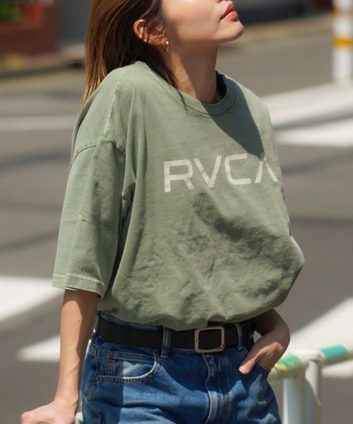 

Мужская футболка с коротким рукавом, логотип RVCA, зеленый