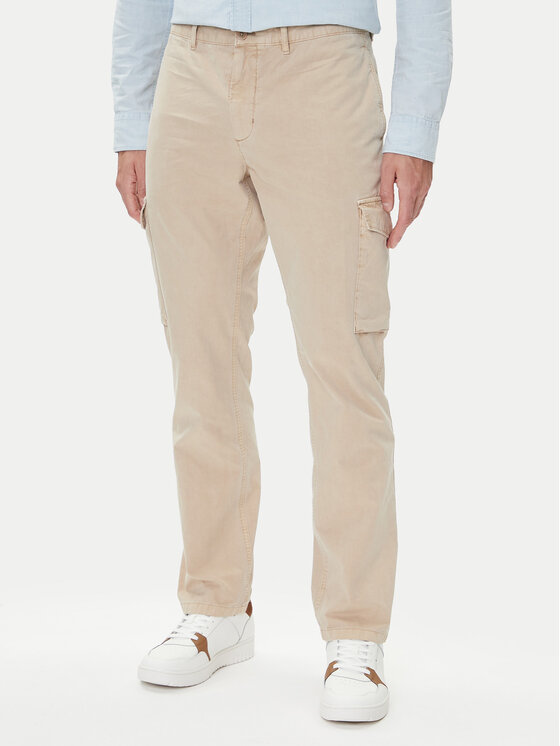 

Брюки из ткани straight fit Denton MW0MW39695 Tommy Hilfiger, бежевый