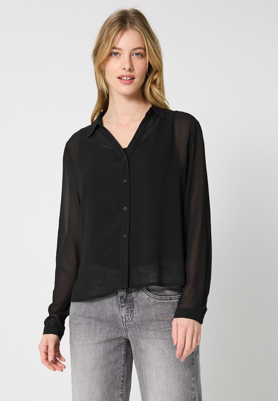

Блуза Street One Studio Button-down blouse, Schwarz/Black