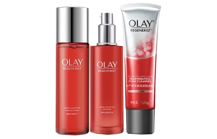 Olay Radical new age набор для ухода за кожей с мульти-пептидами увлажняющий и гидратирующий уменьшает морщинки комплект из четырех предметов — фото 3