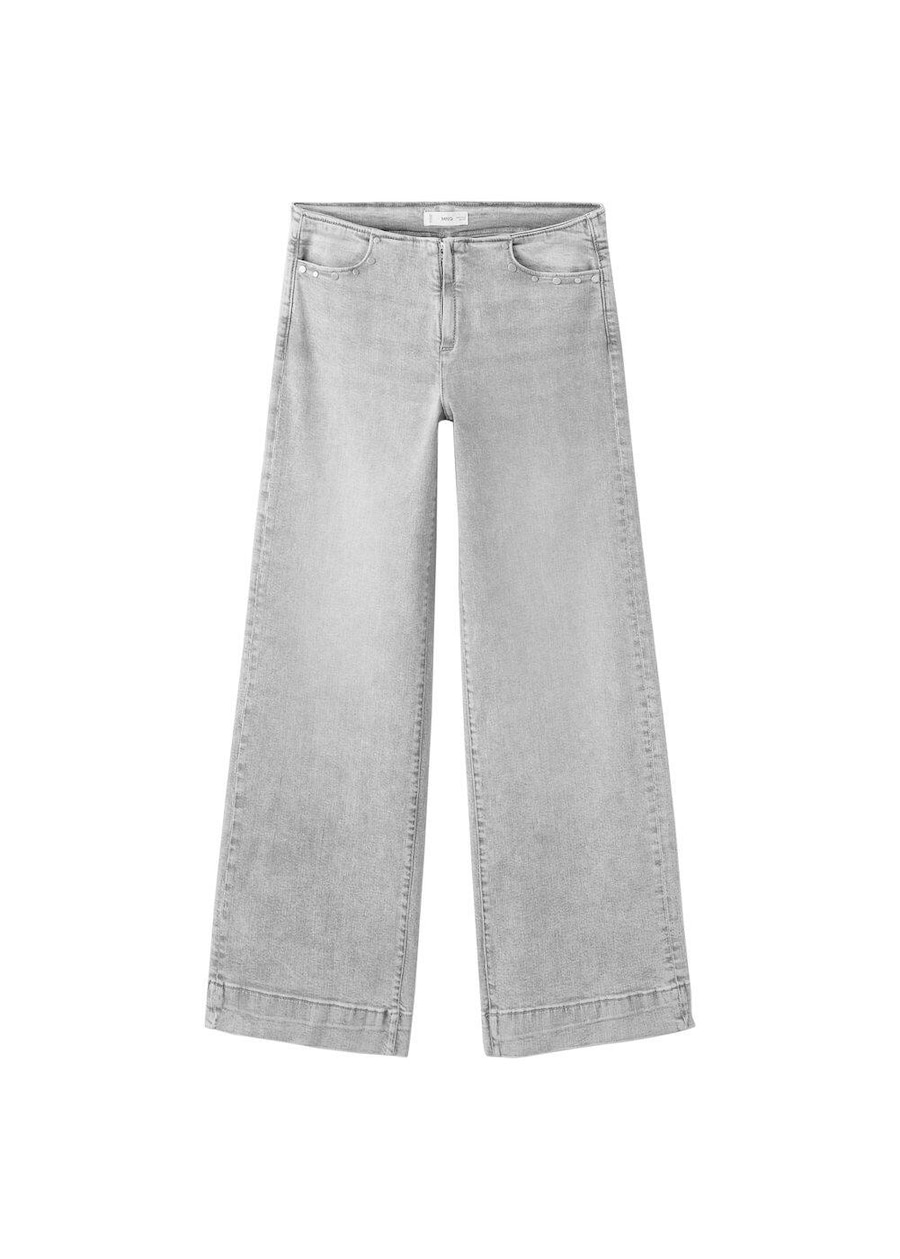 

Джинсы с широкими штанинами MANGO TEEN, Grey Denim