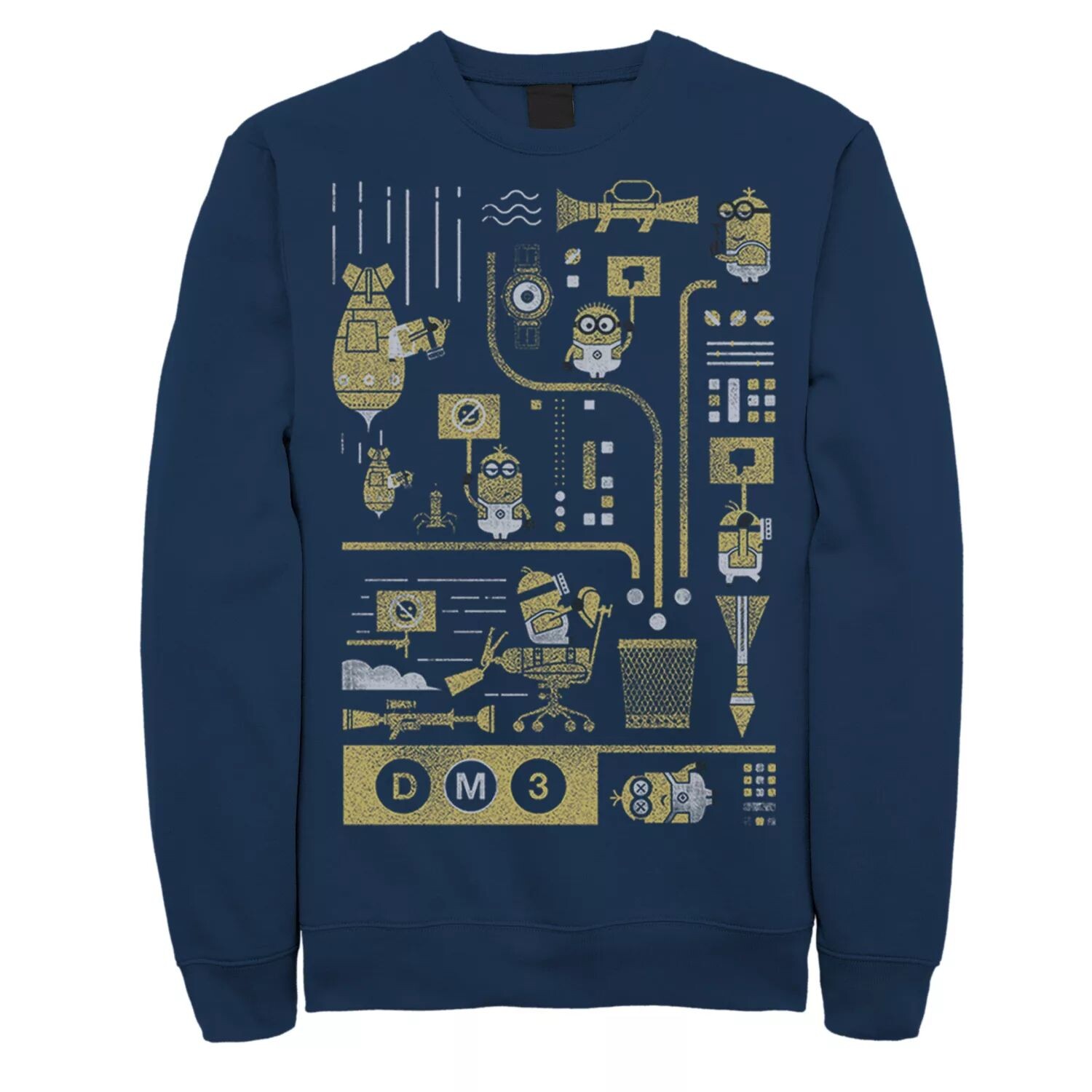 

Мужской свитшот Minions Bad Ideas Licensed Character