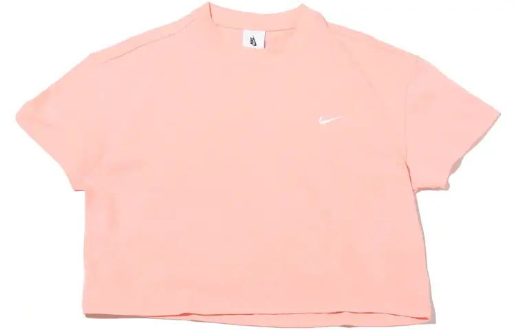 

Женский укороченный топ Nike, цвет Bleaching coral red