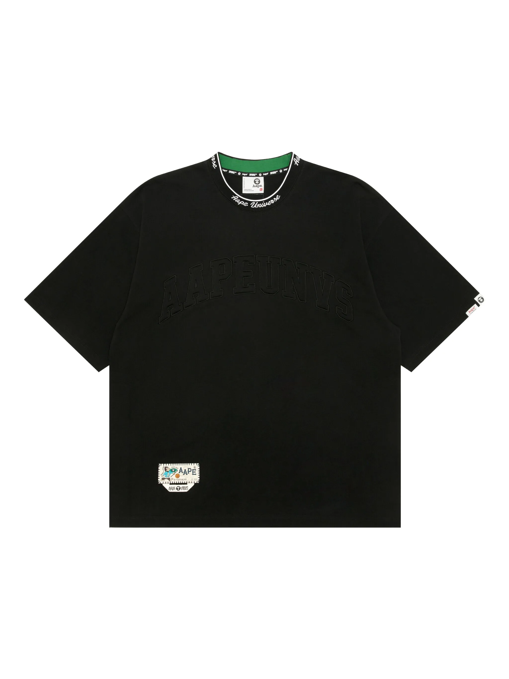 

Футболка с вышитым логотипом Aape By A Bathing Ape, черный