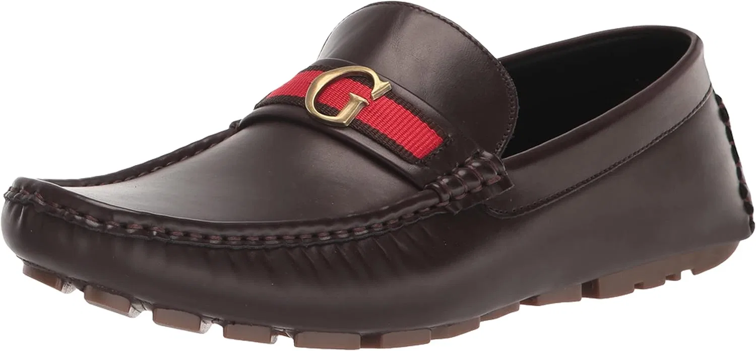 Мужские лоферы GUESS Aurolo Drivers, Dark Brown 200