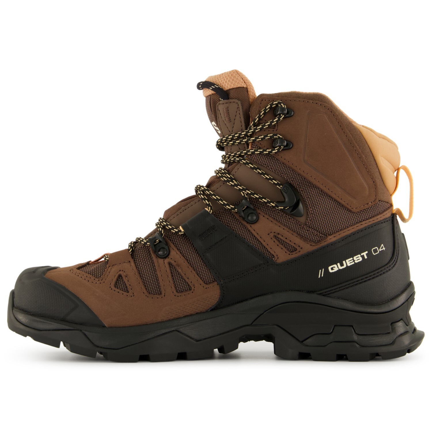 Ботинки женские Salomon Women's Quest 4 GTX для туризма, коричневый/черный — фото 4