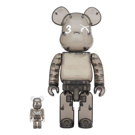 

Фигурка 3.Paradis Roarguns x BE@RBRICK Transparent Version 100%+400%
