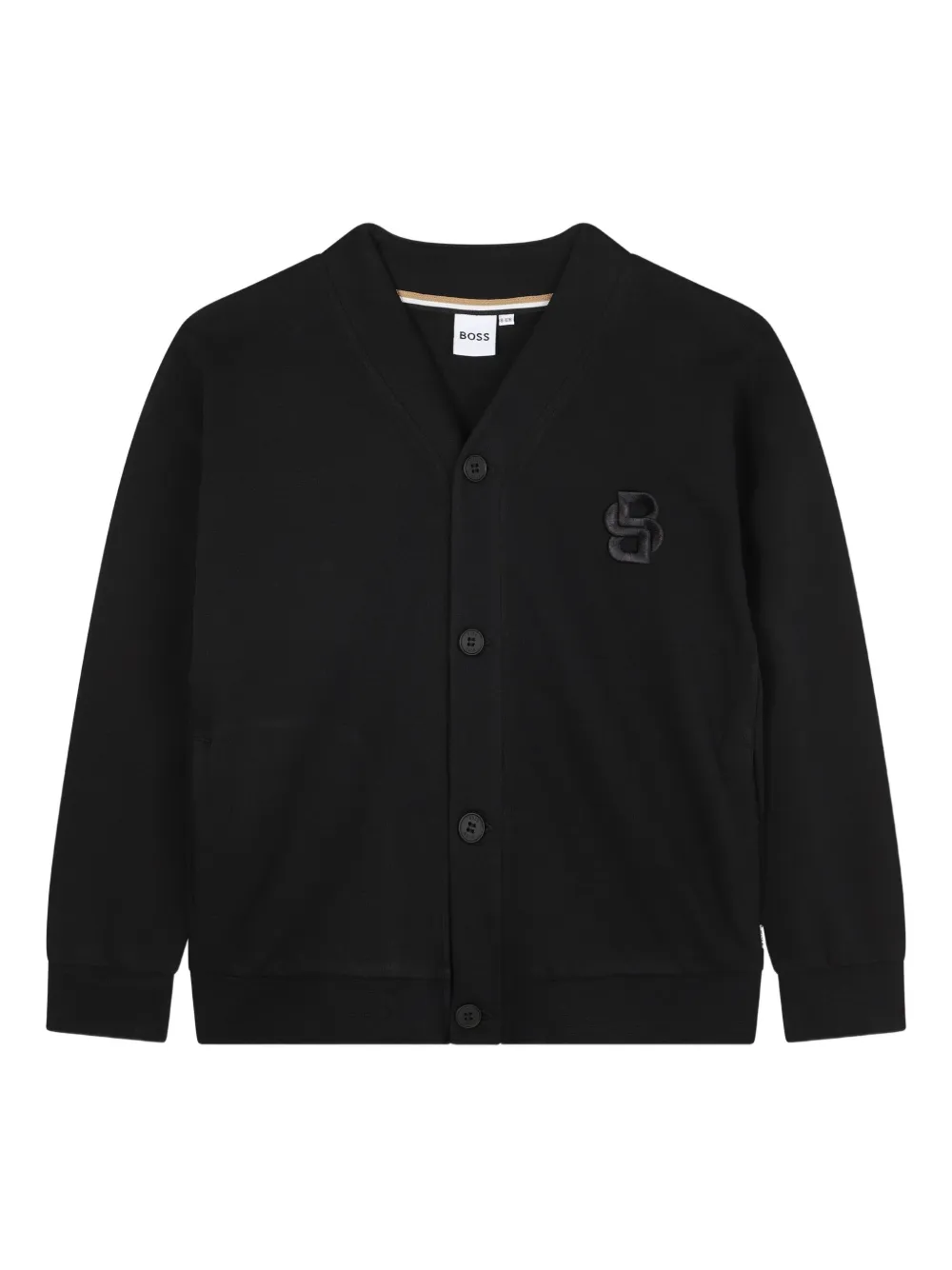

Кардиган на пуговицах BOSS Kidswear, черный