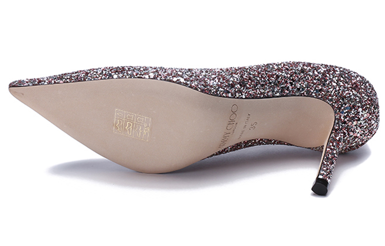 LOVE 85 Slim Heel Высокие каблуки 8,5 см Женские Розово-розовые Jimmy Choo — фото 4