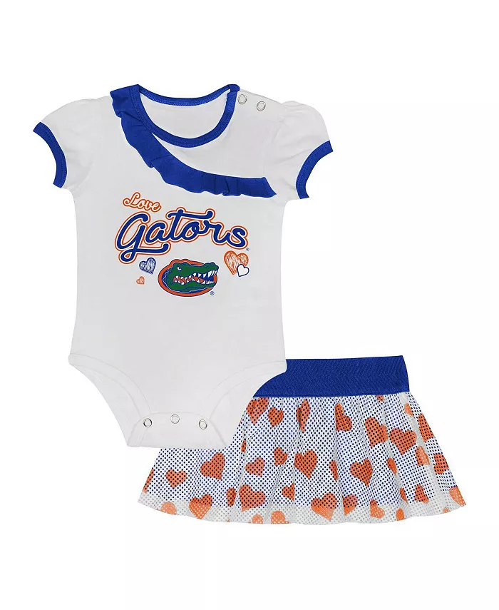 

Детский набор для мальчиков и девочек из 2 предметов: боди и юбка Florida Gators Love My Team Outerstuff