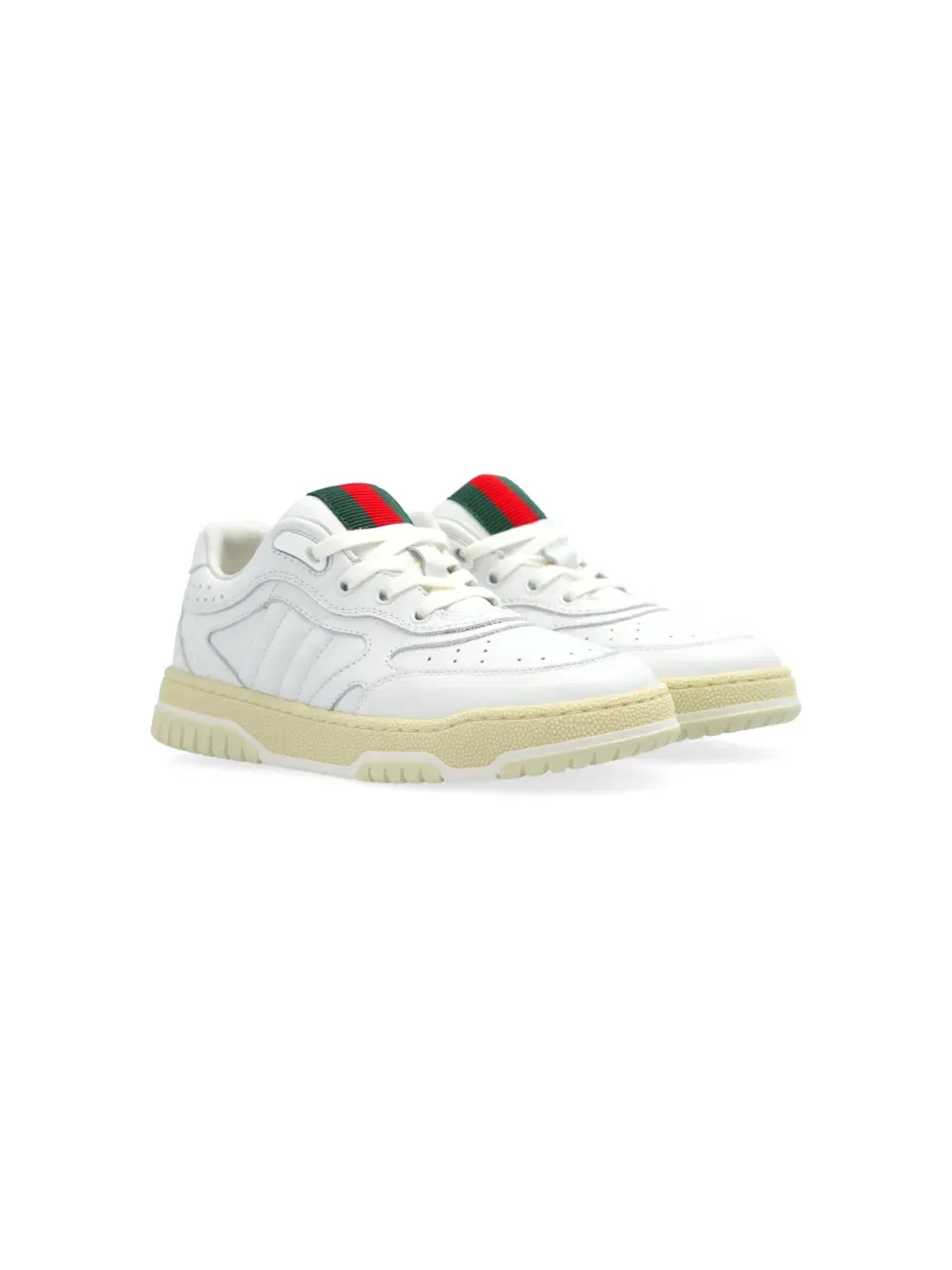 Кроссовки Gucci Kids Re-Web, белые