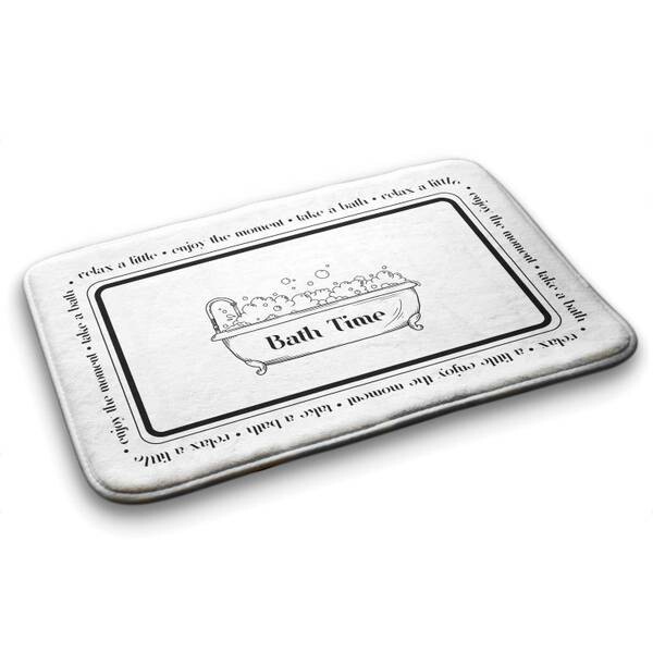 

Коврик для ванной Tulup Badewanne Bad, 75x1x75 см, белый