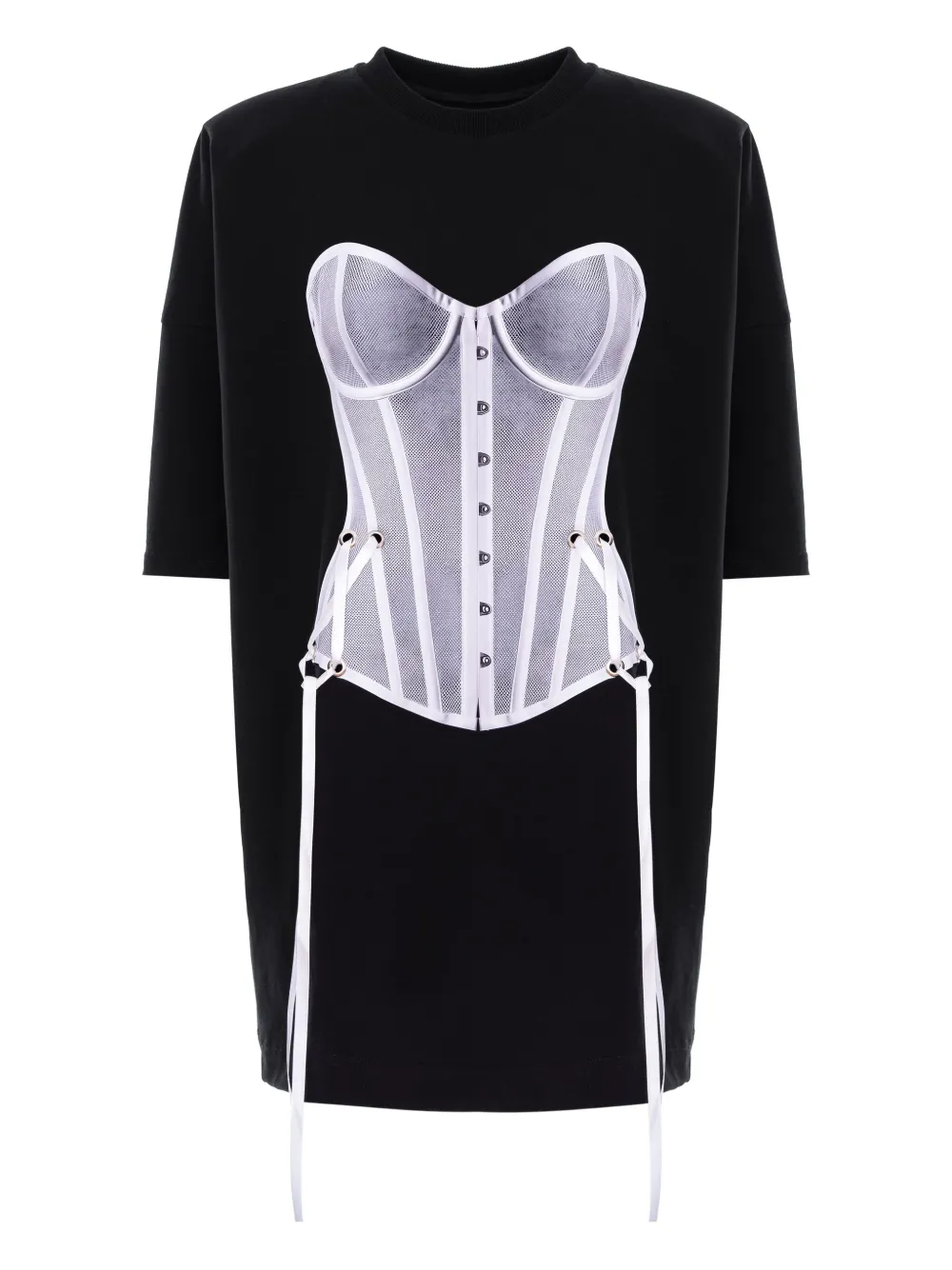 

Мини-платье Provocateur 2.0 с принтом Hamza, черный