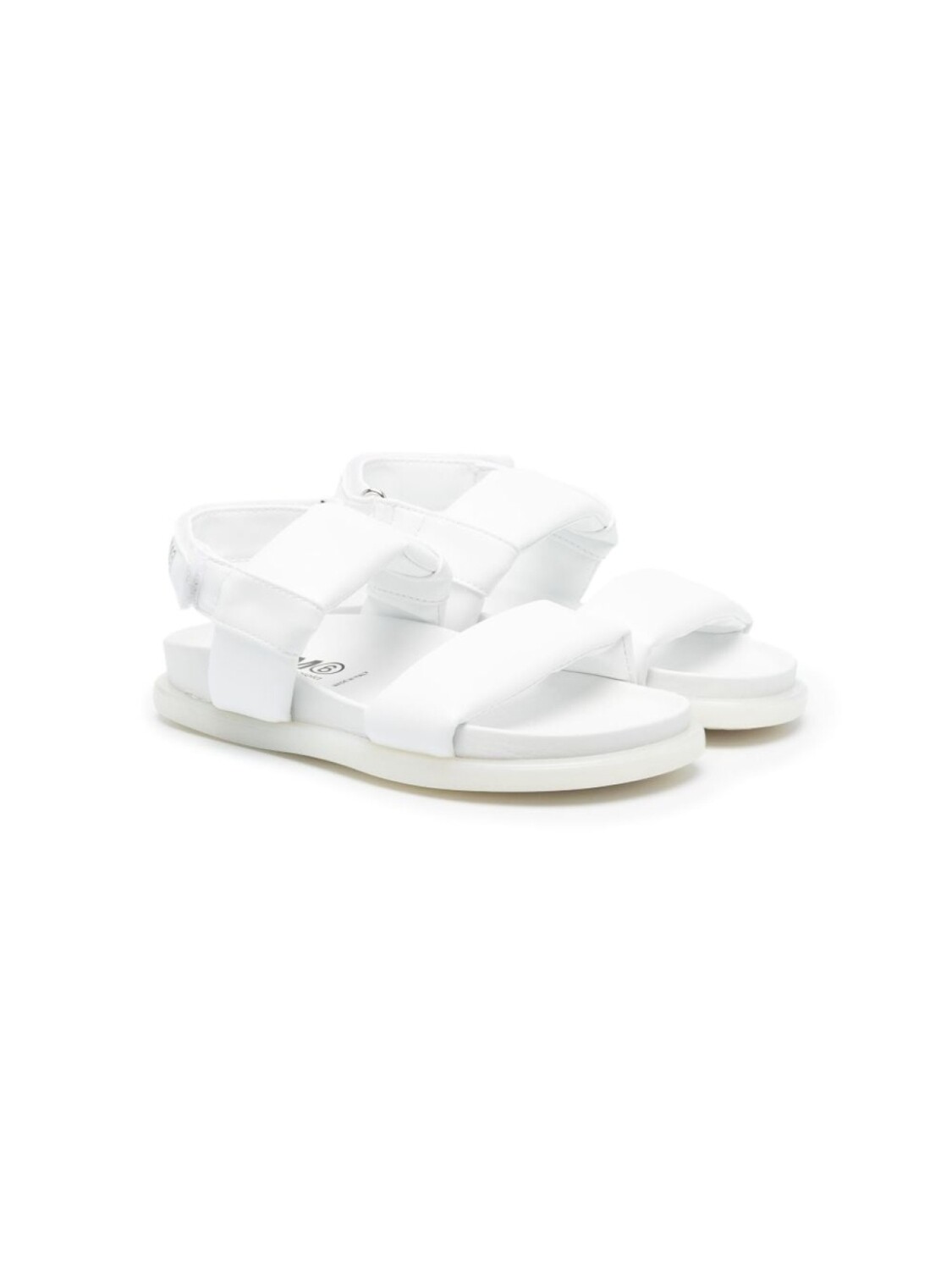 

MM6 Maison Margiela Kids сандалии на липучках, белый