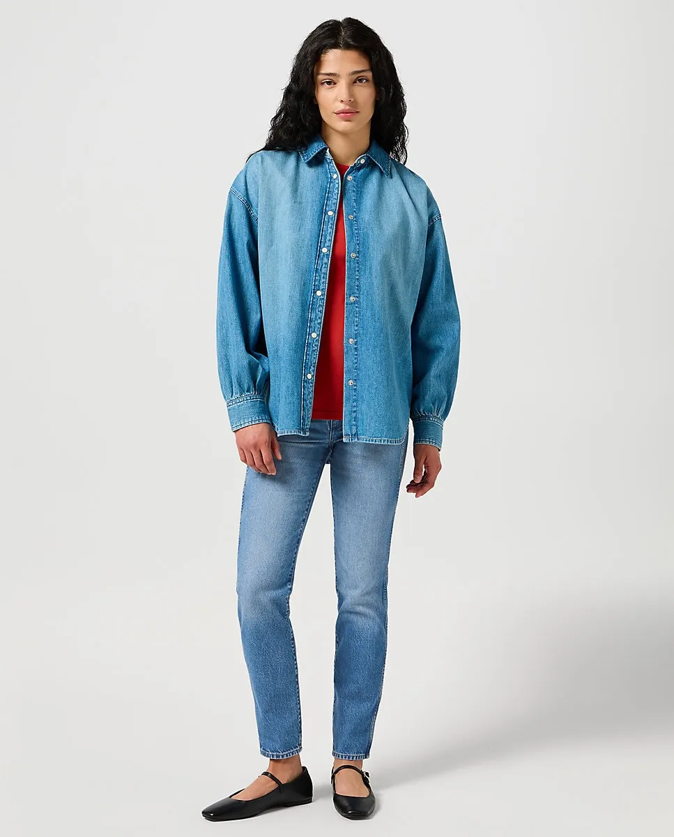 

Женские узкие джинсы Piper slim средней посадки Wrangler, синий