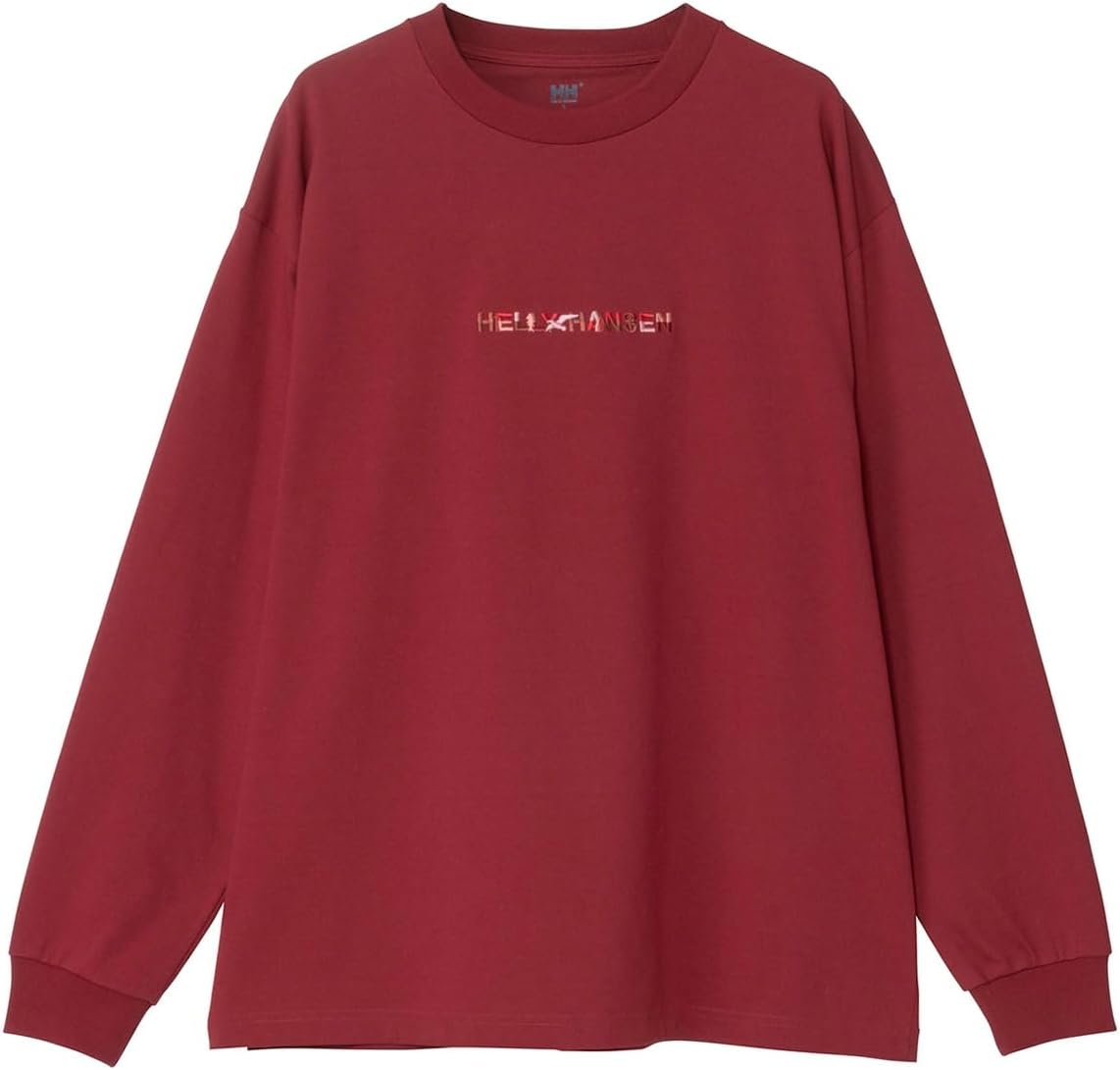 

Футболка с длинным рукавом HELLY HANSEN с вышитым логотипом, унисекс, HM32580, для взрослых, красный