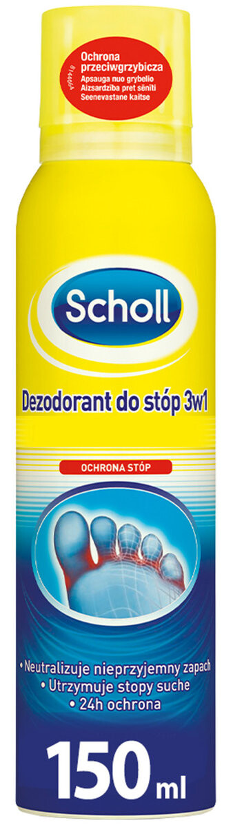 

Scholl, Fresh Step, дезодорант для ног 3в1, 150 мл