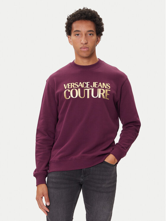 

Свитшот regular fit 79GAIT05 Versace Jeans Couture, фиолетовый