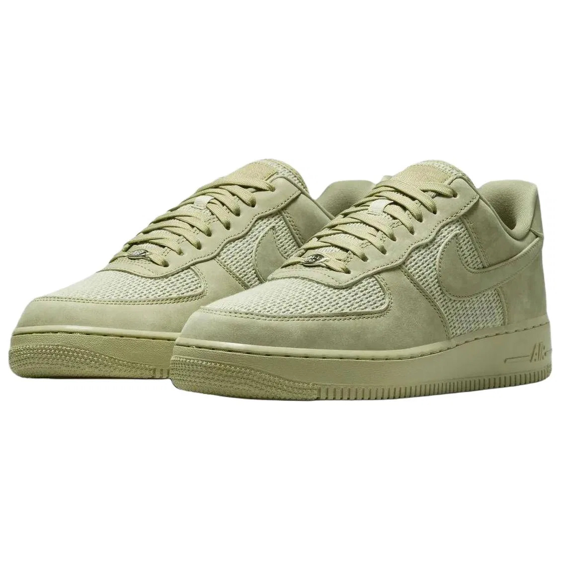 Кроссовки скейтбординг Nike Air Force 1 зеленые — фото 4