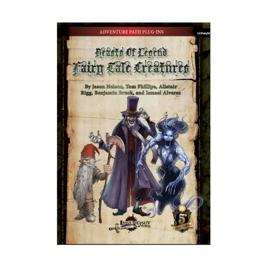 

Beasts of Legend - Fairy Tale Creatures (5E), Dungeons & Dragons (5th Edition) - Beasts of Legend (Legendary Games), мягкая обложка