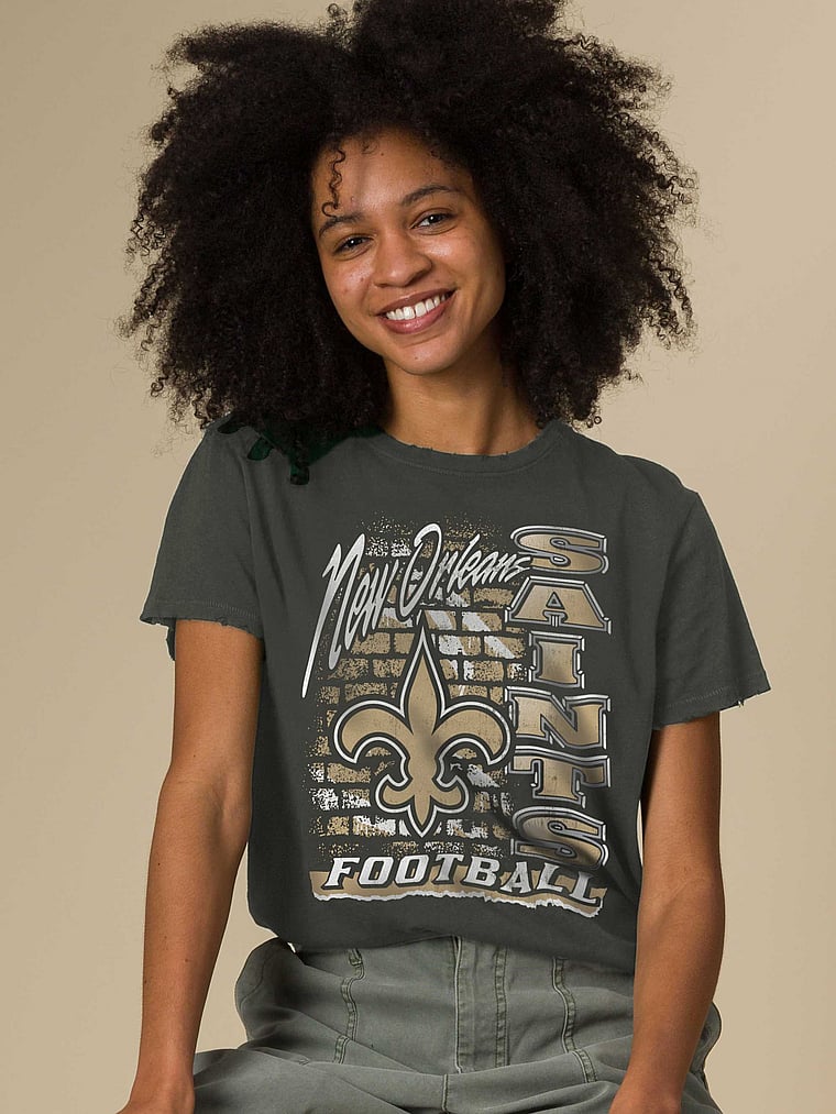 

Винтажная футболка MVP New Orleans Saints Junk Food Clothing, черный