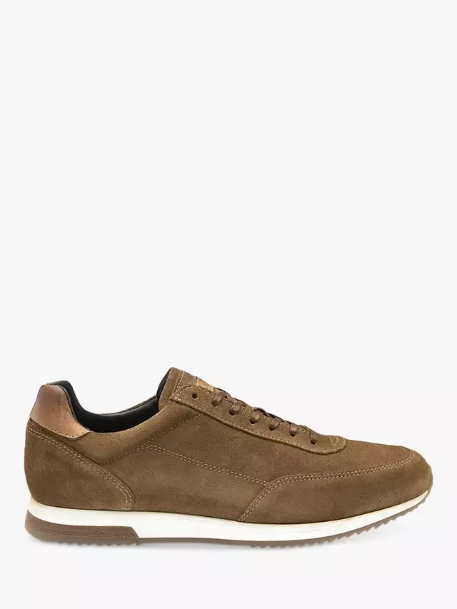 Замшевые кожаные кроссовки Bannister Loake
