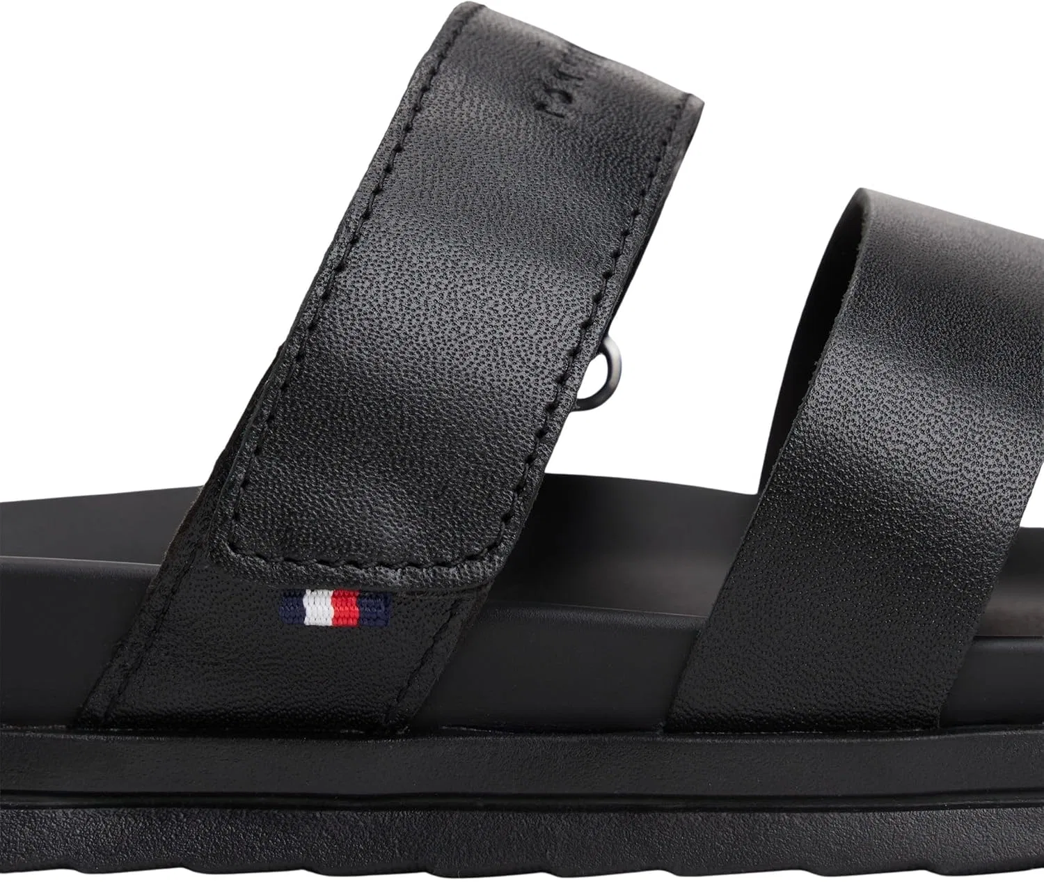 Мужские сандалии Tommy Hilfiger Premium LTH Fm0fm05773 на плоской подошве, черный — фото 4