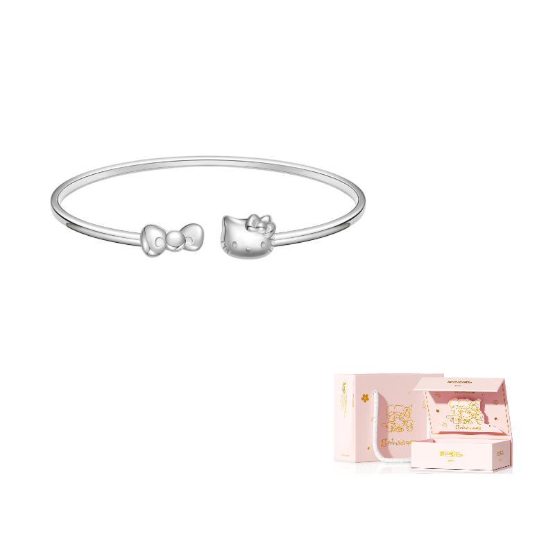 

Sanrio Тонкий серебряный браслет S999 для женщин
