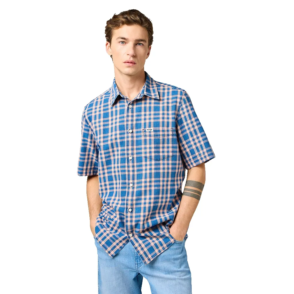 

Рубашка с коротким рукавом Wrangler 1 Pkt, синий