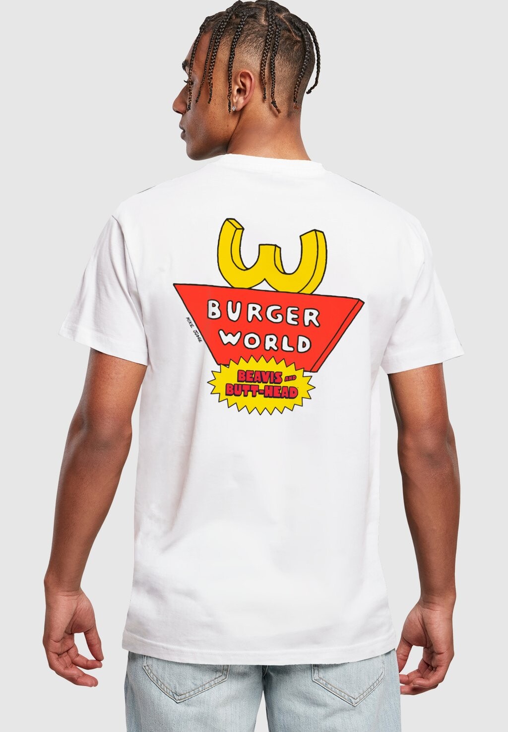 

Футболка с принтом BEAVIS AND BUTTHEAD-BURGER WORLD Merchcode, цвет white