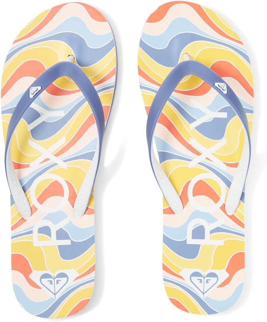 

Шлепанцы Tahiti VII Roxy, цвет Shady Blue/Orange