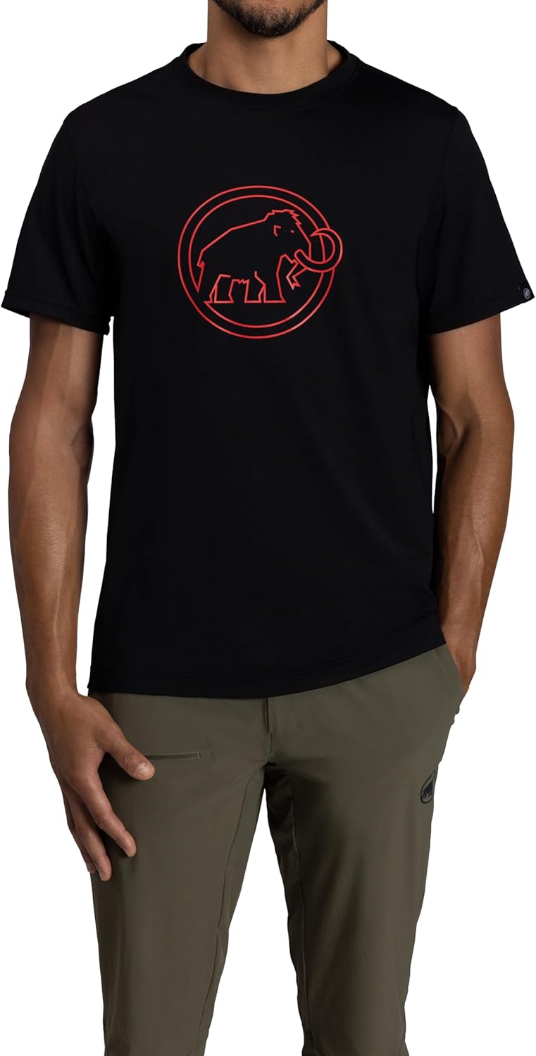 

Мужская футболка Mammut 1017-02012 QD с логотипом, азиатский крой, черный