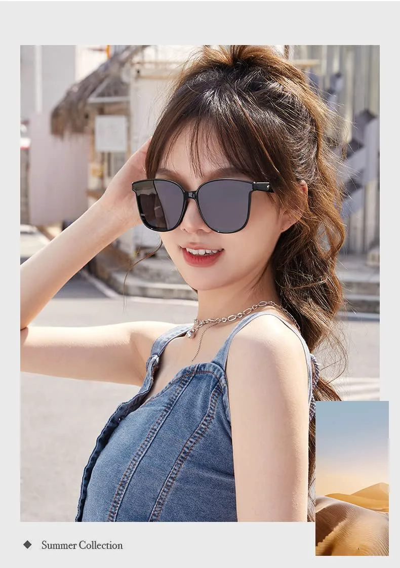 

Солнцезащитные очки Sth с поляризацией для мужчин и женщин - защита от УФ-излучения и улучшенная защита от солнца - коллекция лета 2023 года Generic, Black