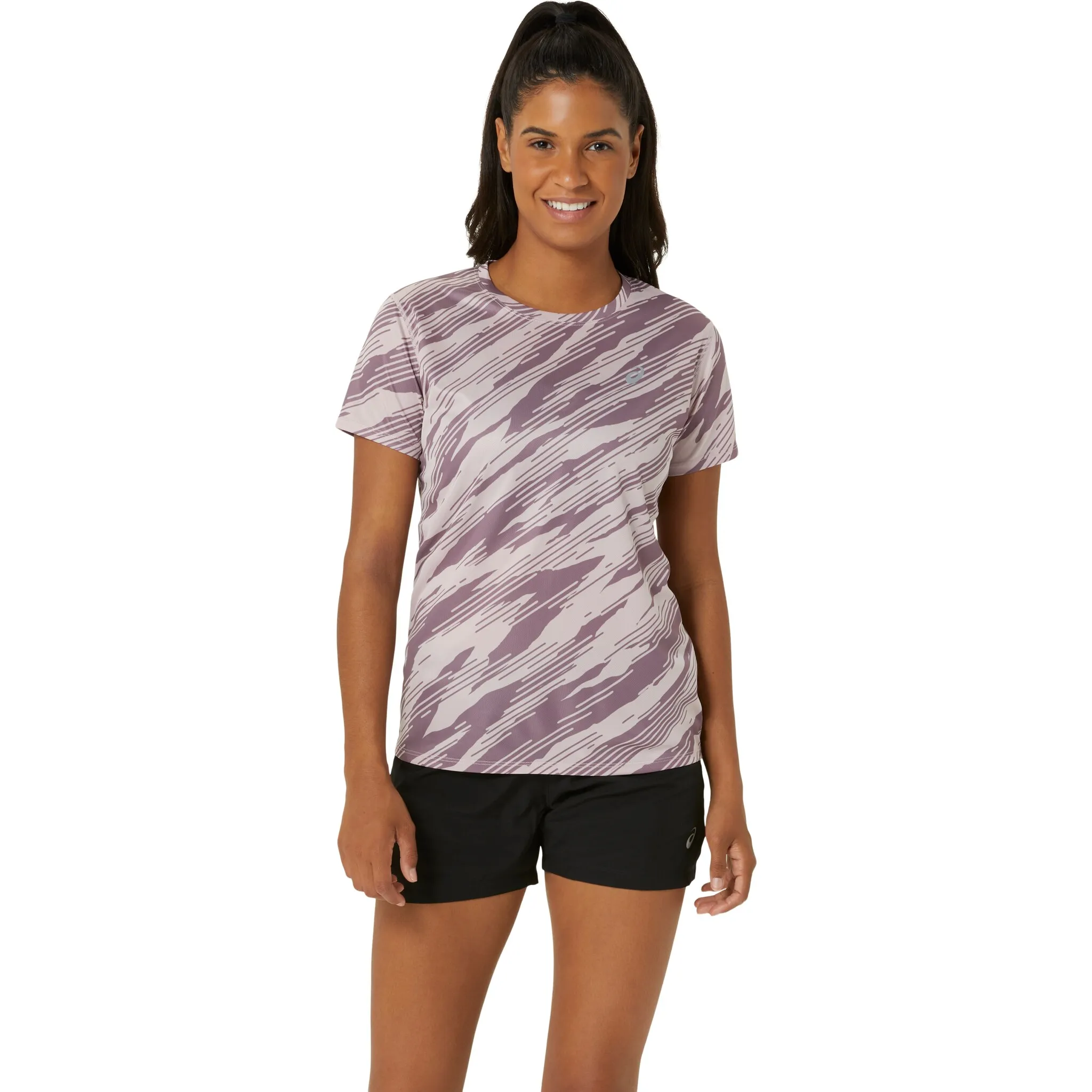 

Футболка для бега Asics "CORE ALL OVER PRINT SHORTSLEEVE TOP", цвет Watershed Ro