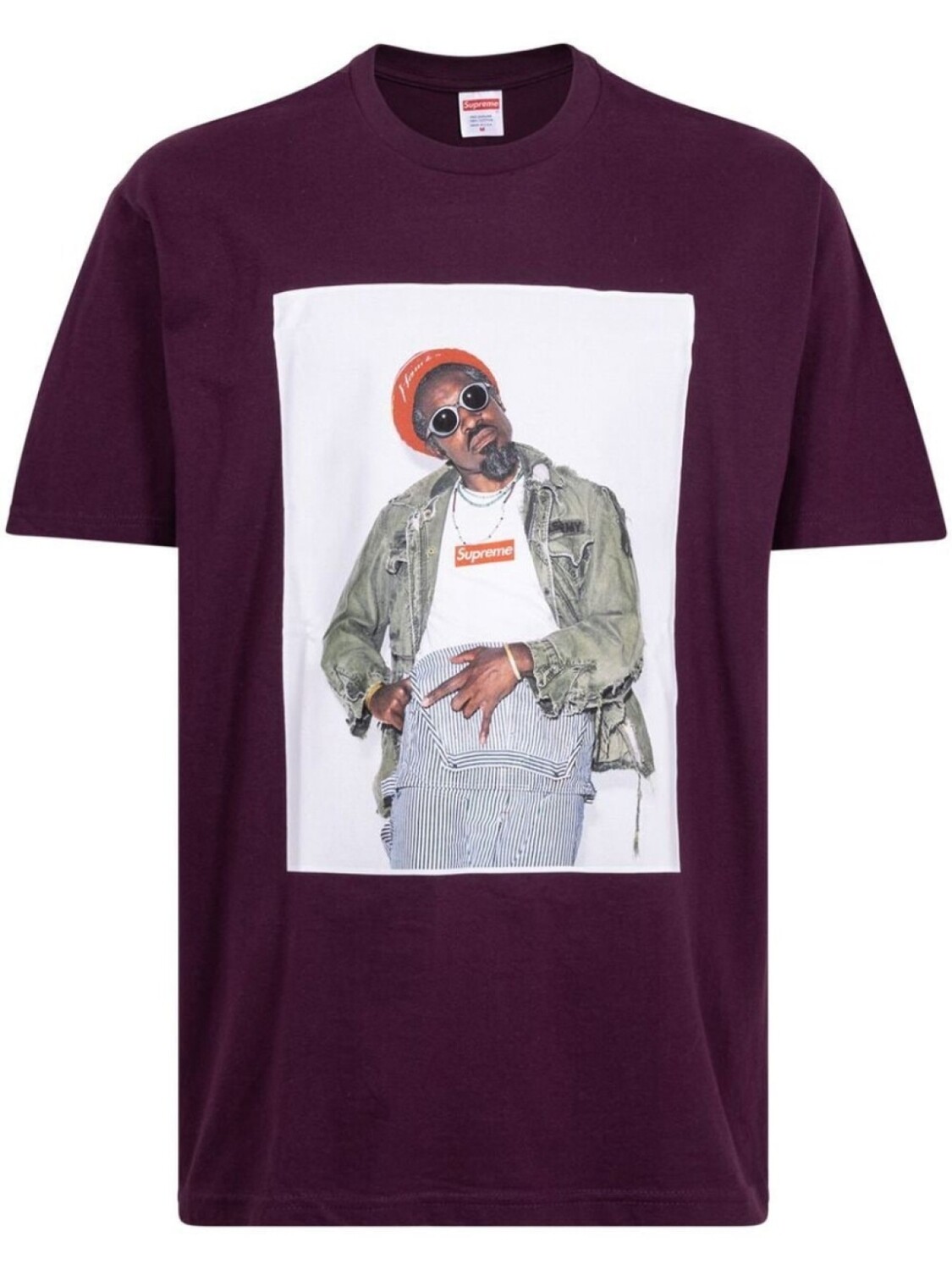 

Supreme футболка Andre 3000 с графичным принтом, фиолетовый