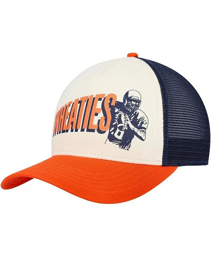 

Мужская темно-синяя кремовая шляпа Wheaties Sinclair Snapback American Needle, белый