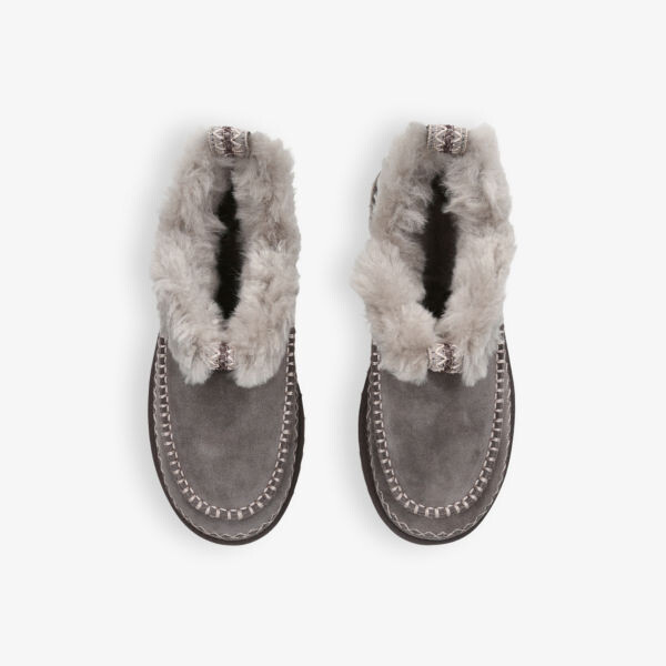 Сапоги UGG Alpine с нашивкой-логотипом, серый — фото 2