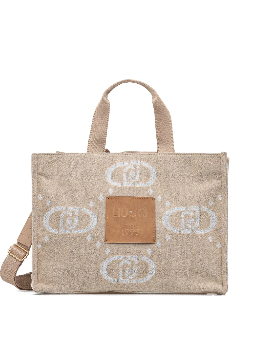 

Сумка через плечо с логотипом Liu Jo, бежевый
