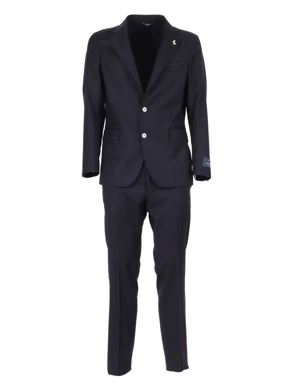 

Однобортный костюм с лацканами с вырезом Tombolini, черный