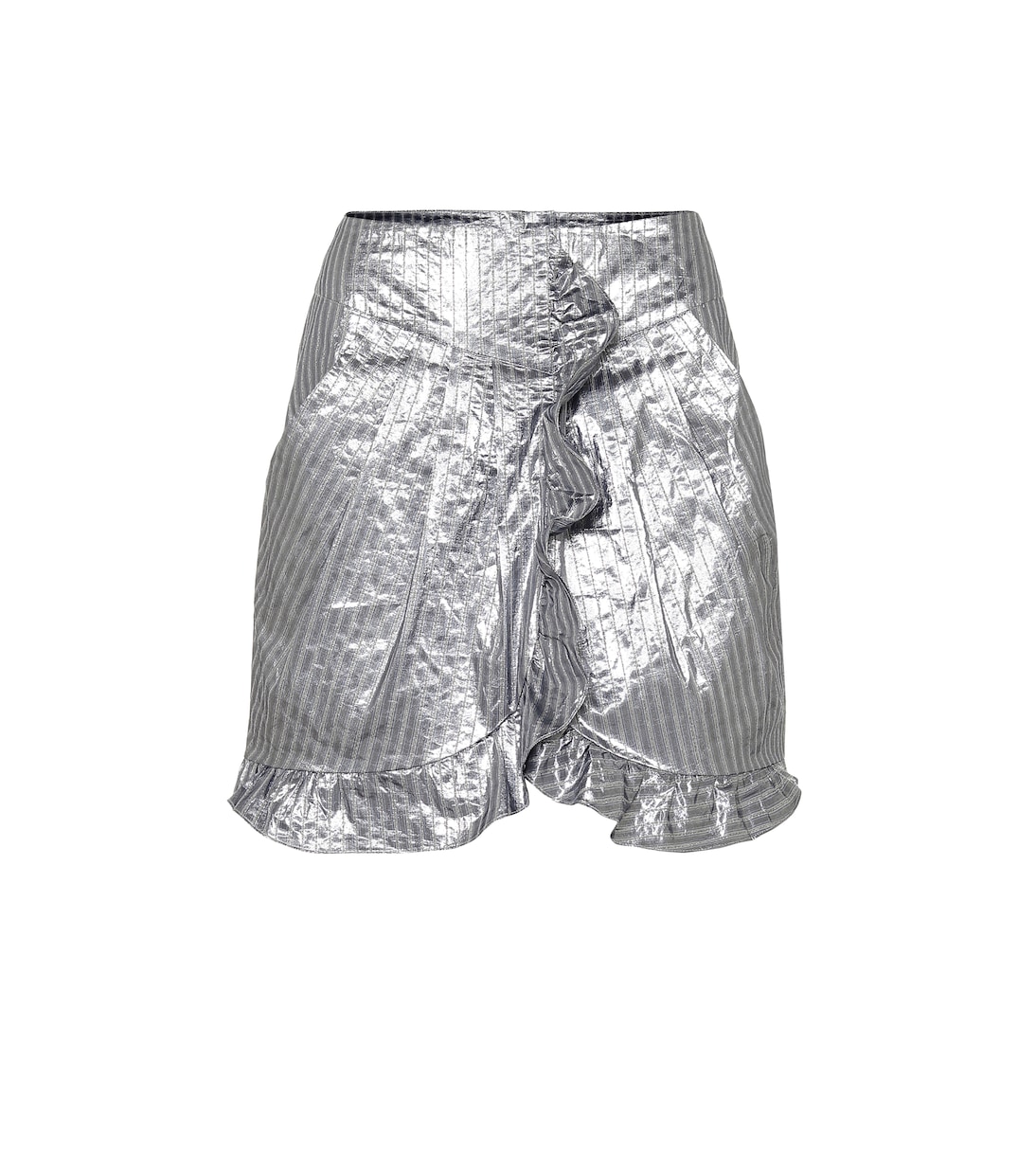 

Мини-юбка Mucius в полоску с эффектом металлик Isabel Marant, Metallic Blue